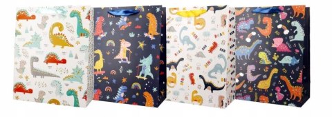 Torba prezentowa 31x42 dinozaury mix Torba prezentowa 31x42 dinozaury mix