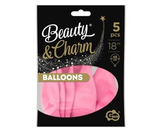 Balony Beauty&Charm pastelowe różowe 5szt
