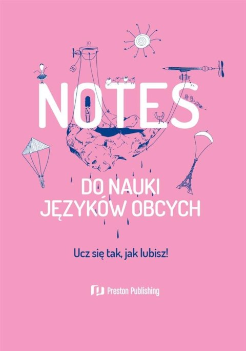 Notes do nauki języków obcych różowy Notes do nauki języków obcych różowy