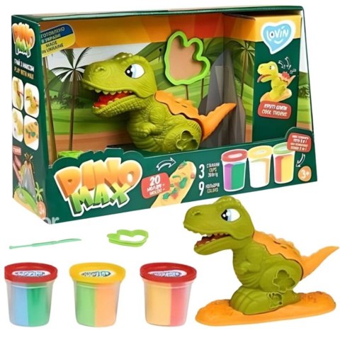 Zestaw z ciastoliną piankolina Dino Max Zestaw z ciastoliną piankolina Dino Max