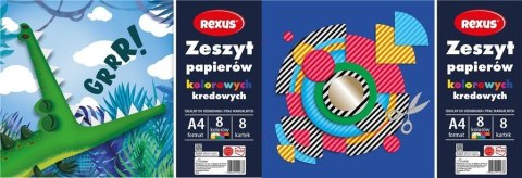 Zeszyt papierów kolor. kredowanych A4/8K (10szt) Zeszyt papierów kolor. kredowanych A4/8K (10szt)