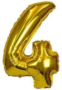 Balon foliowy XXL 4 złoty 61cm Balon foliowy XXL 4 złoty 61cm