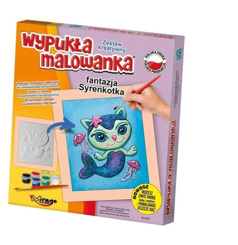 Wypukła malowanka Fantazja Syrenkotka Wypukła malowanka Fantazja Syrenkotka