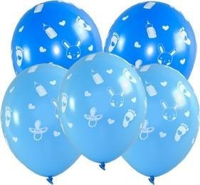 Balony Baby shower chłopiec 5szt Balony Baby shower chłopiec 5szt