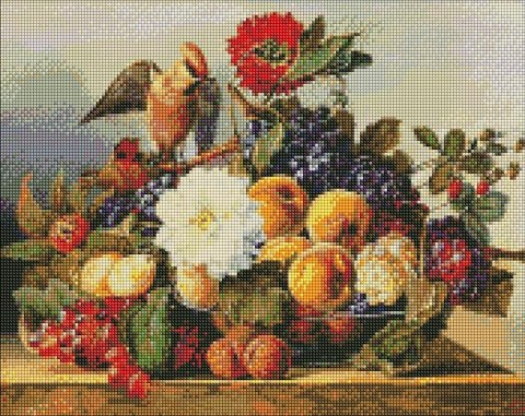 Diamentowa mozaika - Jemiołuszka obiad 40x50cm Diamentowa mozaika - Jemiołuszka obiad 40x50cm