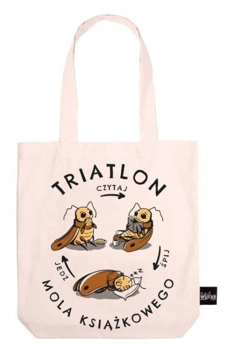 Torba bawełniania triatlon mola książkowego