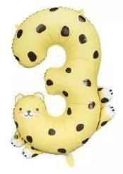 Balon foliowy 3 Gepard 68x98cm Balon foliowy 3 Gepard 68x98cm