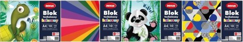 Blok techniczny A4/10K kolorowy Blok techniczny A4/10K kolorowy