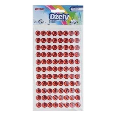 Dżety samoprzylepne czerwone 8mm 88szt Dżety samoprzylepne czerwone 8mm 88szt