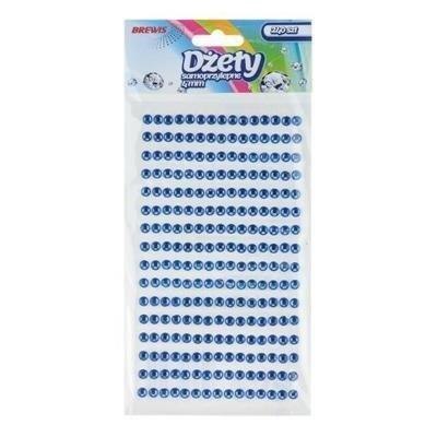 Dżety samoprzylepne niebieskie 4mm 240szt Dżety samoprzylepne niebieskie 4mm 240szt