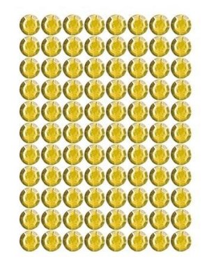 Dżety samoprzylepne złote 4mm 240szt