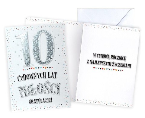 Karnet Rocznica ślubu 10 Karnet Rocznica ślubu 10