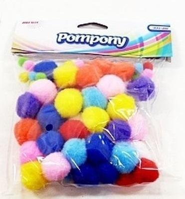 Pompony 78szt Pompony 78szt