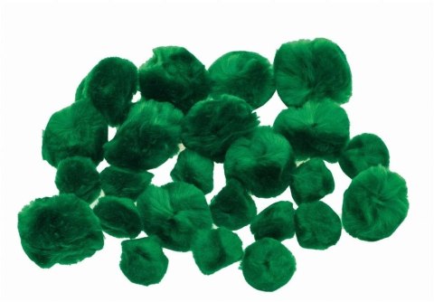Pompony puszyste zielone 24szt Pompony puszyste zielone 24szt