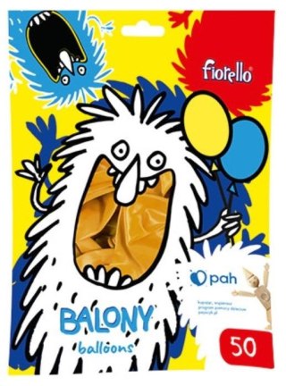 Balon Metal 10" złoty 50szt FIORELLO