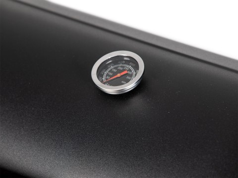 Duży grill ogrodowy wędzarnia 2w1 z termometrem komin półka koła MultiGarden