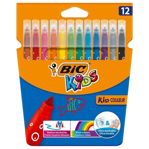 Flamastry Kids Couleur 12 kolorów BIC Flamastry Kids Couleur 12 kolorów BIC