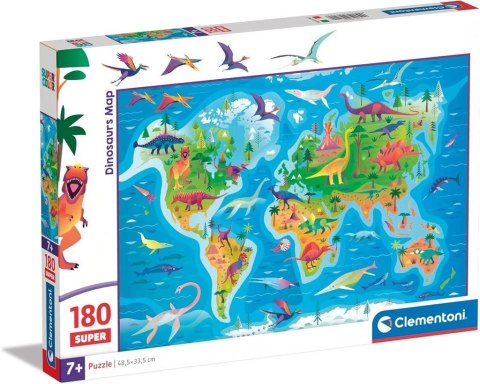 Puzzle 180 Super Dinosaurs Map Puzzle 180 Super Dinosaurs Map
