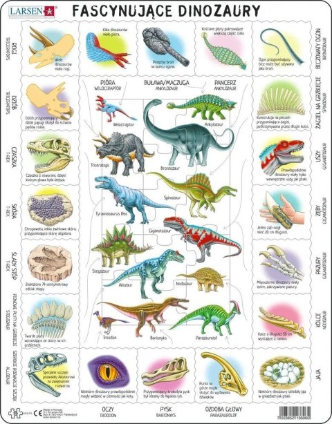 Układanka Fascynujące Dinozaury PL Układanka Fascynujące Dinozaury PL