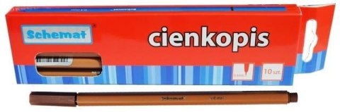 Cienkopis 0,4mm brązowy (10szt) Cienkopis 0,4mm brązowy (10szt)