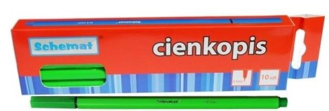 Cienkopis 0,4mm jasny zielony (10szt) Cienkopis 0,4mm jasny zielony (10szt)