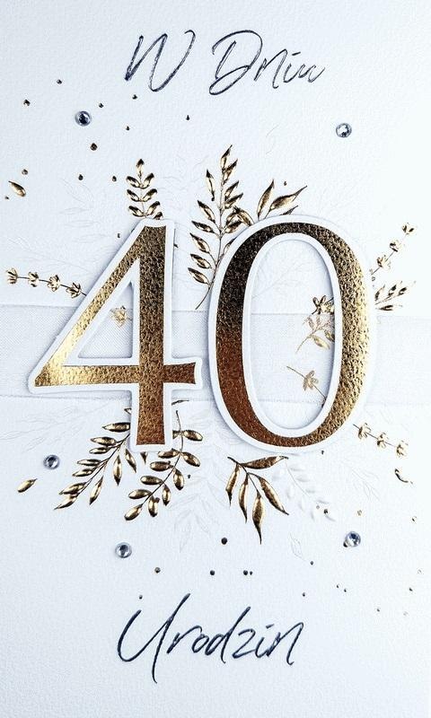 Karnet Urodziny 40 Karnet Urodziny 40