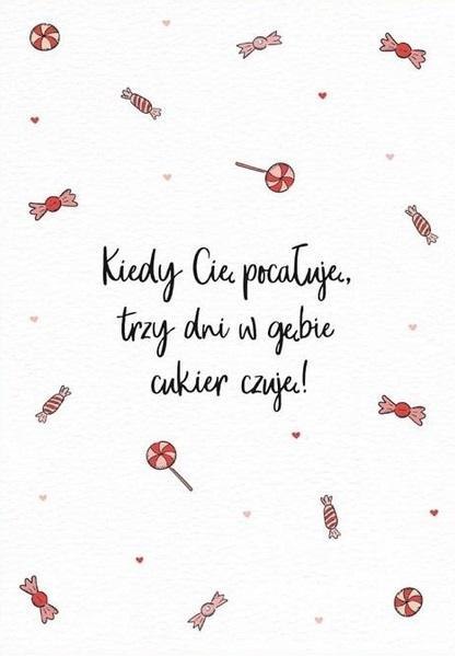 Karnet Walentynki - Kiedy cię pocałuję Karnet Walentynki - Kiedy cię pocałuję