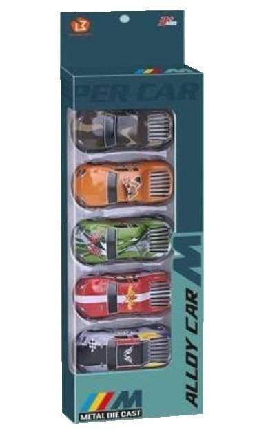 Autko metalowe Pull Back 5szt mix Autko metalowe Pull Back 5szt mix