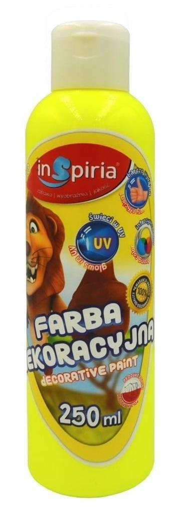 Farba dekoracyjna fluorescencyjna żółta 250ml Farba dekoracyjna fluorescencyjna żółta 250ml