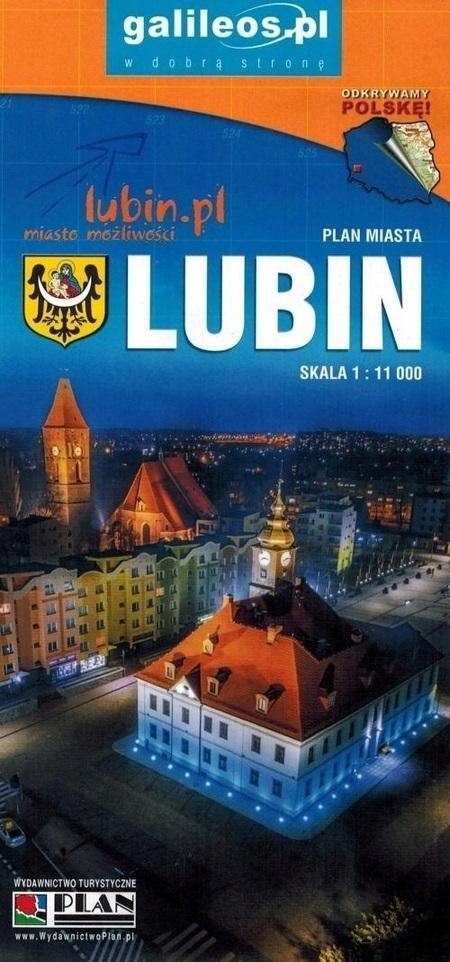 Mapa turystyczna - Lubin, Powiat Lubiński w.2022 Mapa turystyczna - Lubin, Powiat Lubiński w.2022