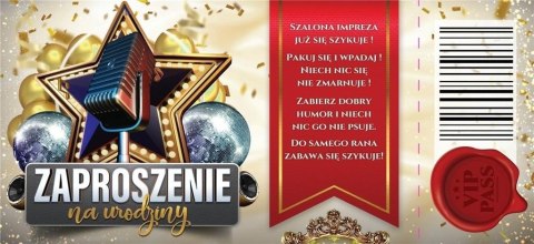 Zaproszenie Urodziny (10szt) Zaproszenie Urodziny (10szt)