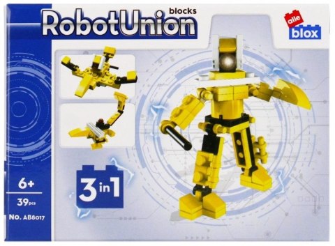 Klocki konstrukcyjne Robot 39 elementów ALLEBLOX Klocki konstrukcyjne Robot 39 elementów ALLEBLOX