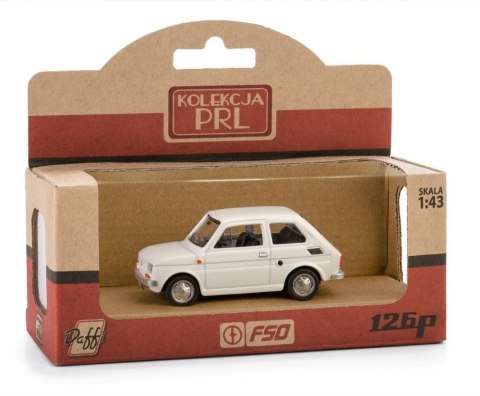 Kolekcja PRL Fiat 126p biały Kolekcja PRL Fiat 126p biały