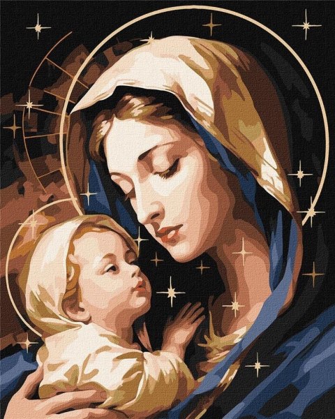 Malowanie po numerach - Miłość matki 40x50cm Malowanie po numerach - Miłość matki 40x50cm