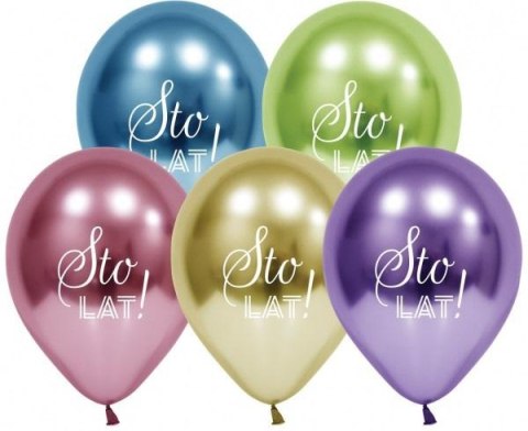 Balony Beauty&Charm Sto Lat 5szt Balony Beauty&Charm Sto Lat 5szt
