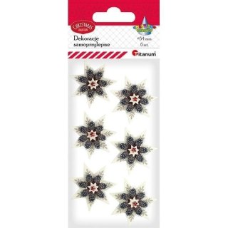 Dekoracje samoprzylepne papierowo-foliowe 3D 6szt