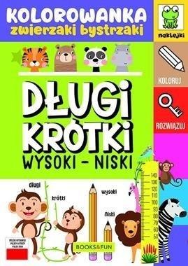 Długi - krótki. Wysoki - niski. Kolorowanka Długi - krótki. Wysoki - niski. Kolorowanka