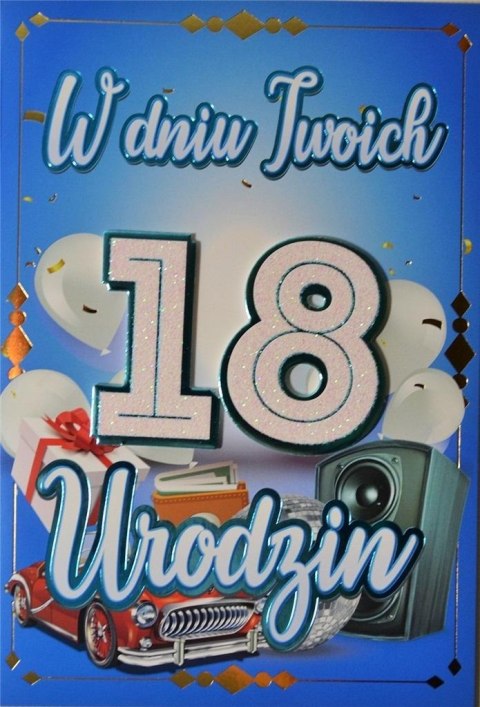 Karnet Urodziny 18 Karnet Urodziny 18