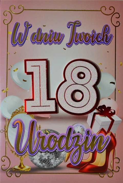 Karnet Urodziny 18 Karnet Urodziny 18