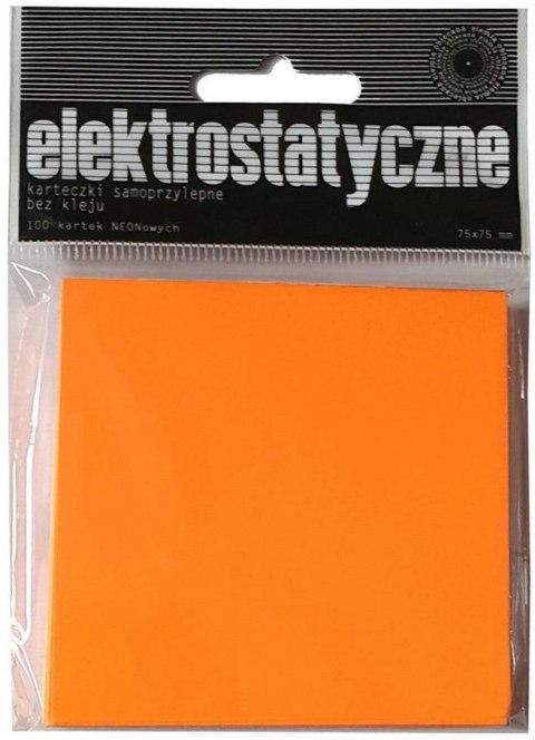 Karteczki elektrostatyczne 75x75mm 100K pomar. Karteczki elektrostatyczne 75x75mm 100K pomar.
