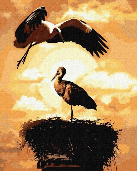 Malowanie po numerach - Lot miłości 40x50cm Malowanie po numerach - Lot miłości 40x50cm