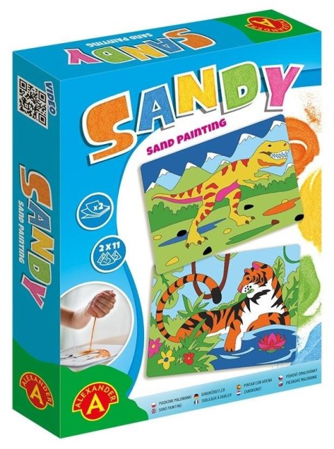 Sandy Piaskowe Malowanki - Tygrys, T-Rex ALEX Sandy Piaskowe Malowanki - Tygrys, T-Rex ALEX