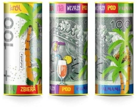 Skarbonka puszka Wczasy 100zł Skarbonka puszka Wczasy 100zł