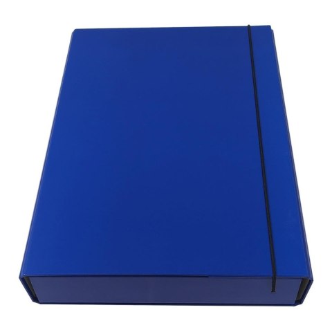 Teczka box z gumką granatowa Teczka box z gumką granatowa