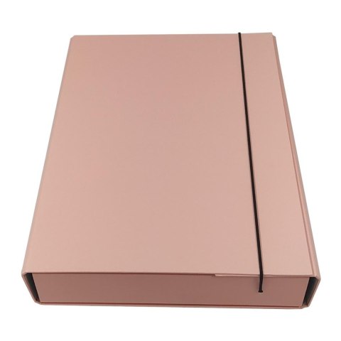 Teczka box z gumką różowa Teczka box z gumką różowa
