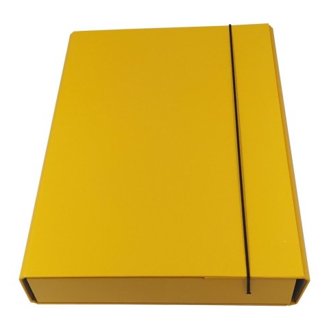Teczka box z gumką żółta Teczka box z gumką żółta