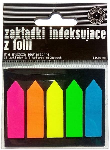 Zakładki indeksujące PET neon Zakładki indeksujące PET neon