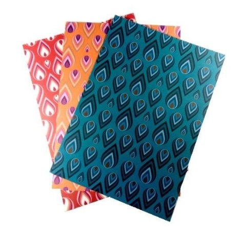 Karton 300g pawie oczy 24x34cm 3 ark MIX Karton 300g pawie oczy 24x34cm 3 ark MIX