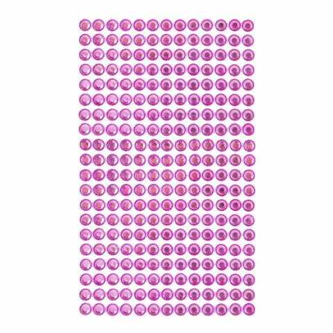 Kryształki samoprzylepne pink 6mm 260szt Kryształki samoprzylepne pink 6mm 260szt