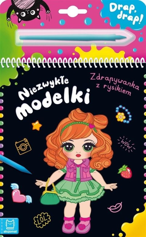 Niezwykłe modelki. Zdrapywanka z rysikiem Niezwykłe modelki. Zdrapywanka z rysikiem
